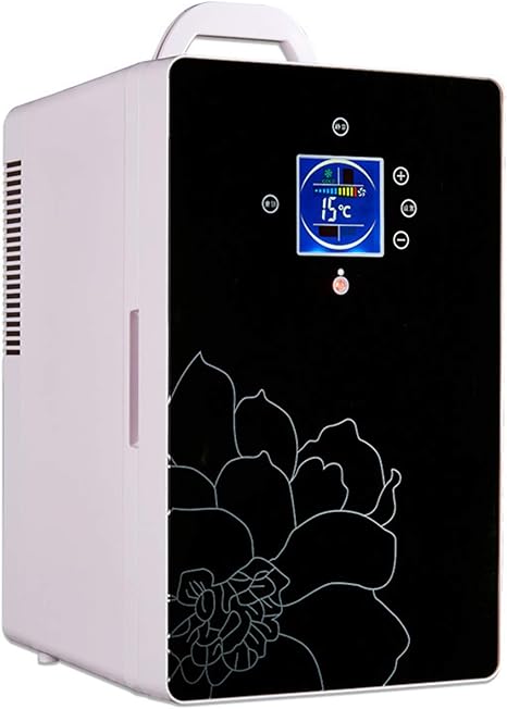 Amazon Co Jp ミニ冷蔵庫のためのミニ冷蔵庫室2 In 1騒々しい小さな飲み物クーラーレトロサイレント16l温度制御 8 65 12v Dc 2v Acは車や家庭に適しています 黒 大型家電