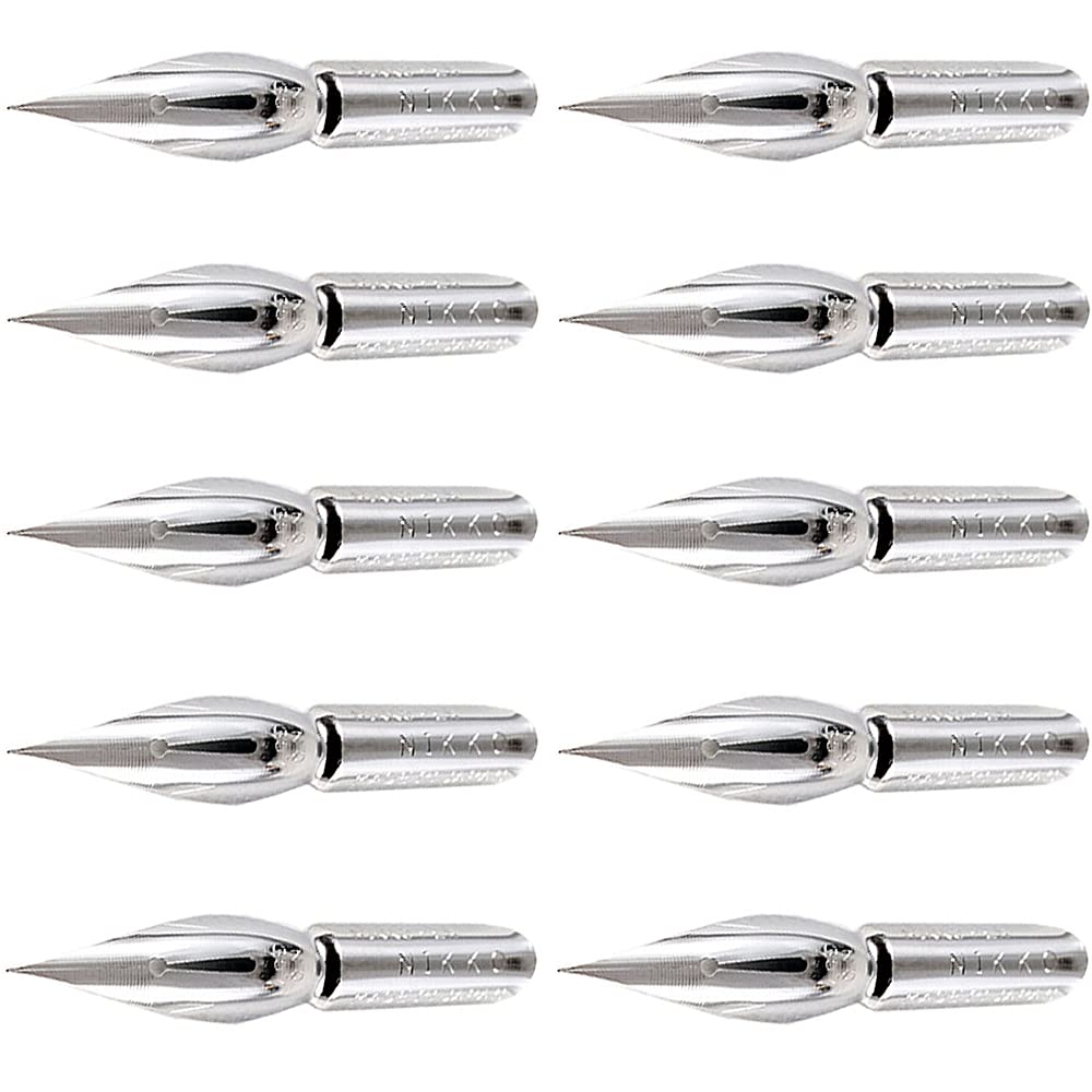 Nikko Manga Pen Nib Saji Pen Crome - Point Hard - 10pc
