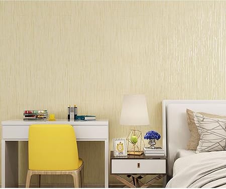 Modern Minimalist Wallpaper Plain Non Woven Living Room