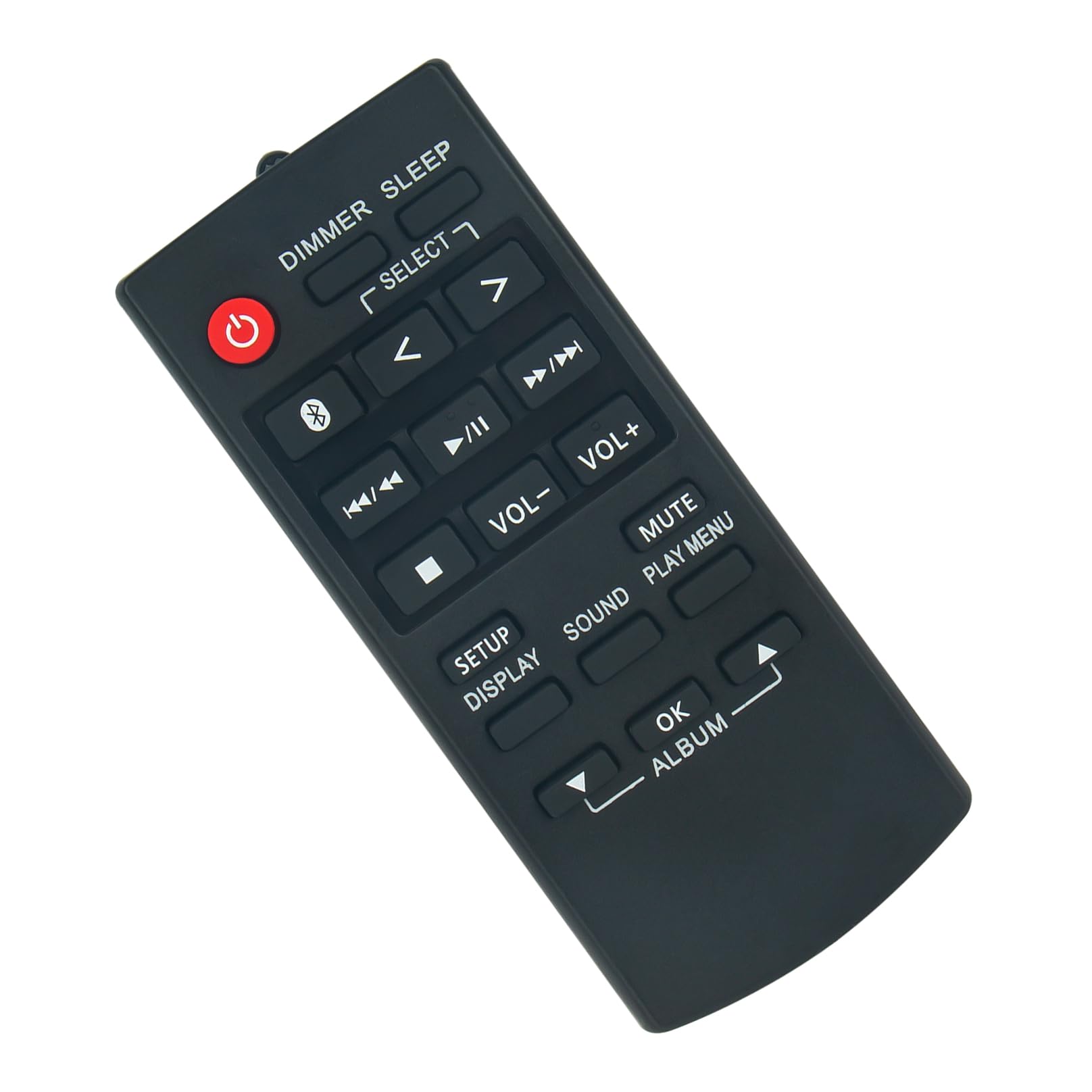 N2QAYB001215 Replacement Remote Control fit for Panasonic HiFi System SC-UA30E-K SA-AKX320E-K SA-AKX320E-W SC-UA30GSXK SA-AKX320GN-K SC-UA30GW-K