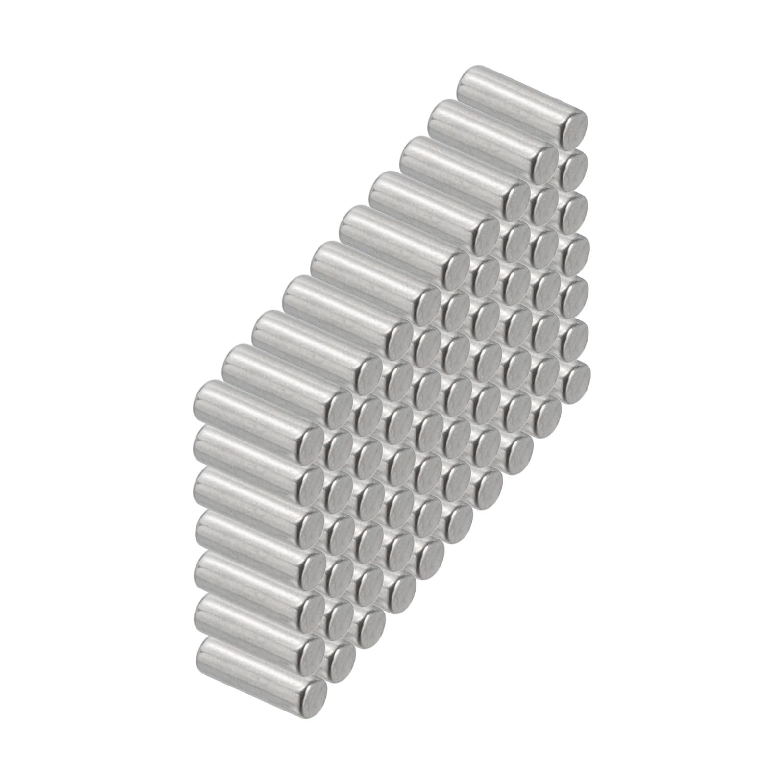 PATIKIL 304 Stainless Steel Dowel Pins 2.5 x 6 mm, 100 Pack Metal Dowel Pins Shelf Pegs Support Shelves Bunk Bed Fasten Elements Hardware for Furniture Fixing Component Position