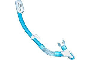 Kraken Aquatics Dry Snorkel with Purge Valve - Snorkel Gear for Adults with Comfortable Silicone Mouthpiece & Quick Release Clip - Scuba Diving, Snorkeling, Freediving, Spearfishing, Swimming