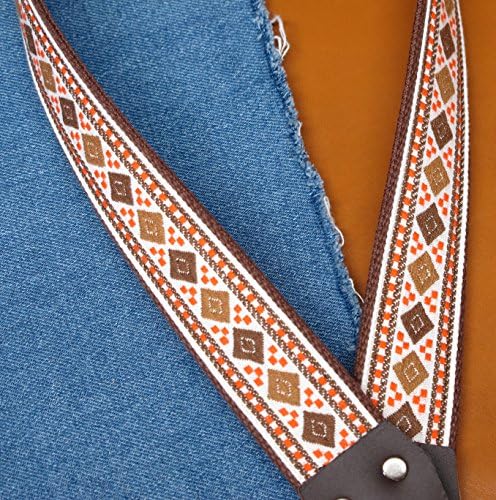 Trophy DIAMONDHEAD Cotton USA-made A & F style Mandolin Strap