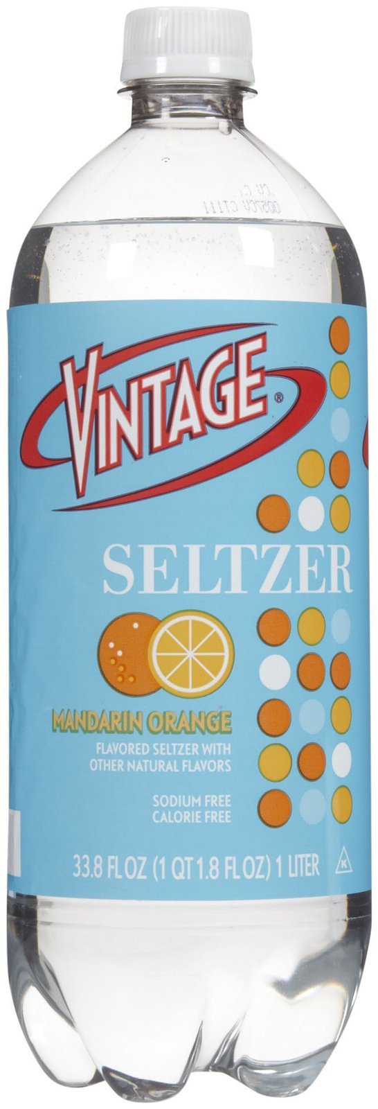 Vintage Seltzer Water Lemon Lime 33.8 Oz (Pack of 12
