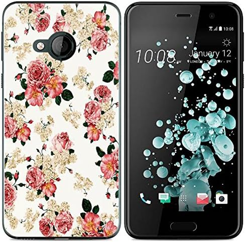 Yrlehoo For HTC U Play, Soft Silicone Case for HTC U Play Case Cover Etui Protect Backcase Protection, flower