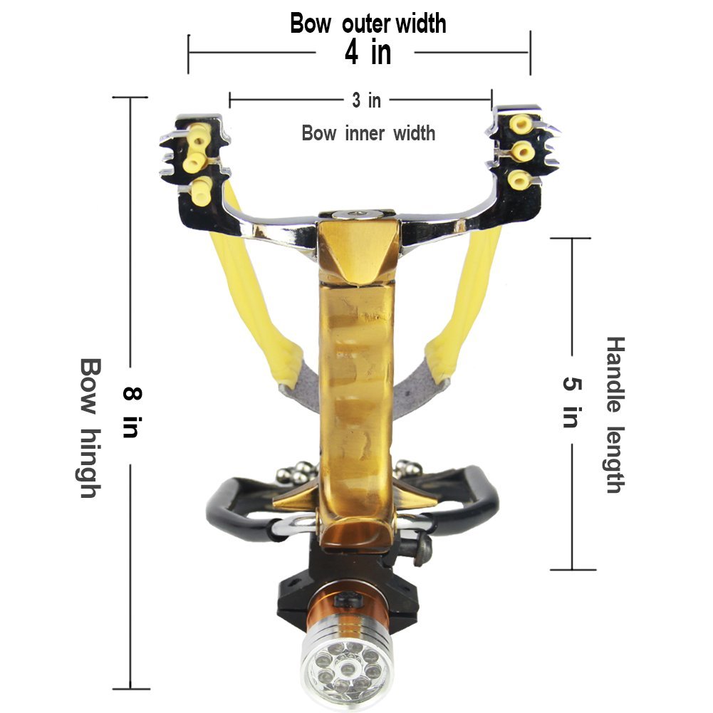 COOY Slingshot,Wrist Sling Rocket Professional Hunting Slingshot with