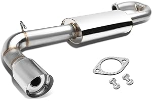 DNA MOTORING CBE-MU-STC11 Stainless Steel Cat Back Exhaust System [Compatible with 11-16 Scion tC]