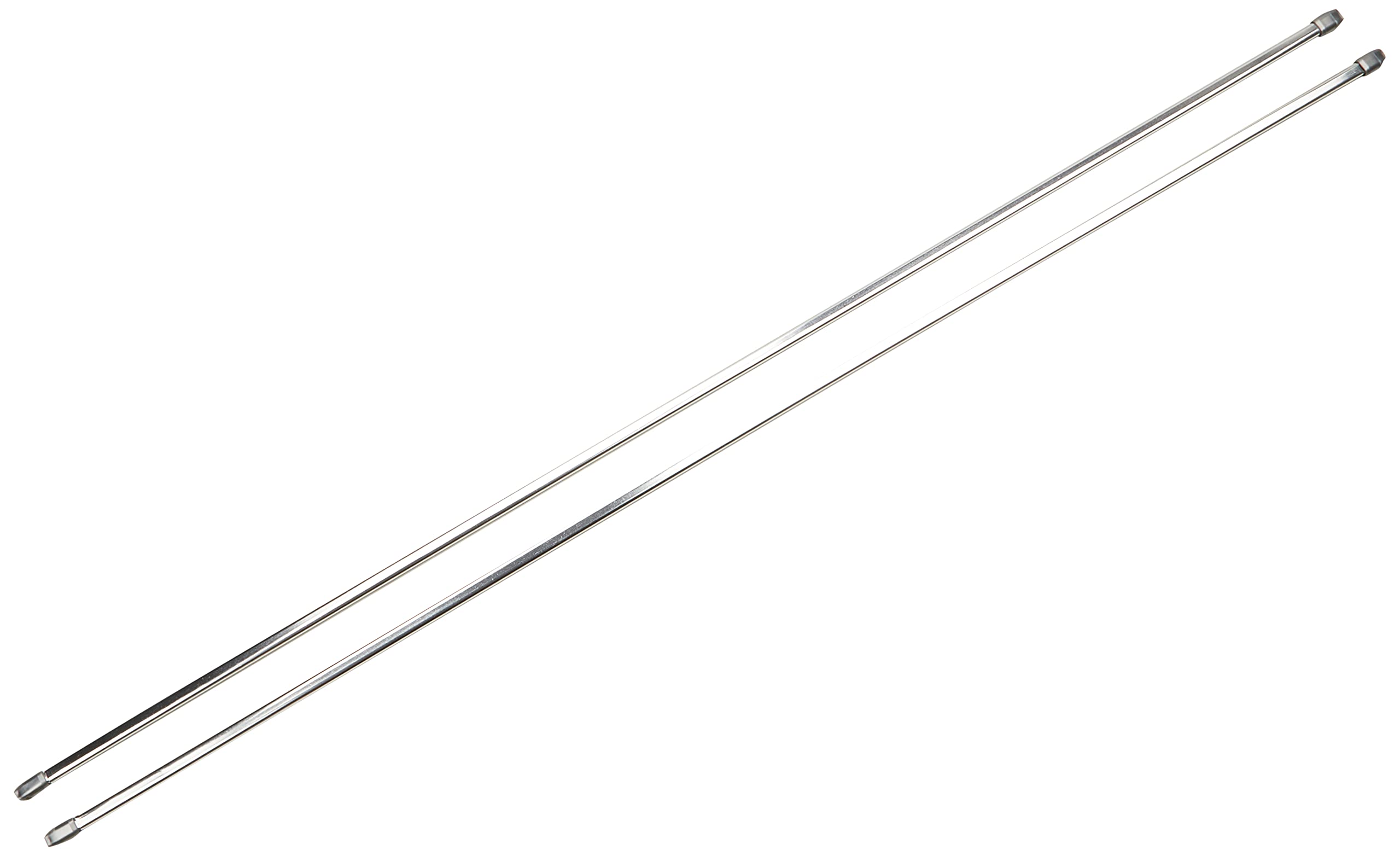 Gardinia Curtain Rod, Metal/Plastic, Chrome, 100-160 cm