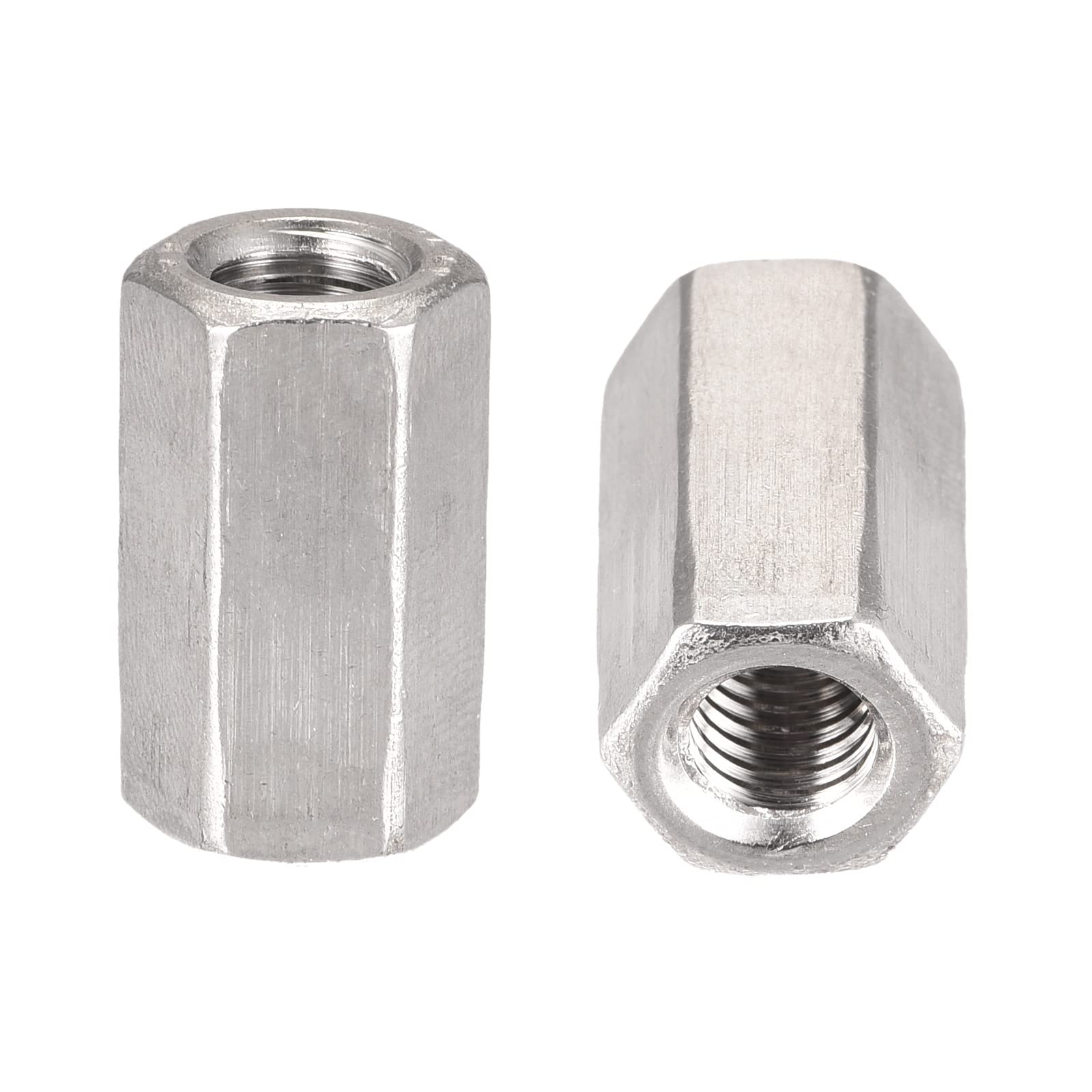 DTGN M8x24mm(DxL) - Hex Standoff Spacer Nuts -2Pack- Good for Electronic Machine - 304 Stainless Steel Coupling Screws