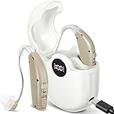TOPHAIR Hearing Aids Hearing Amplifiers for Seniors Rechargeable with Noise Cancelling Hearing Aid Loss Amplifier Seniors and Adults with Charging Case-White