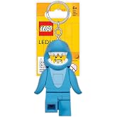 LEGO Keychain Light - Shark Suit Guy (KE155H), Extra-Large 3 Inch Tall | LED Lights, Extra-Large, 76mm Tall
