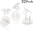 52-Pack Clear Outlet Plug Covers – Child Proof Electrical Safety Caps, Baby Proofing