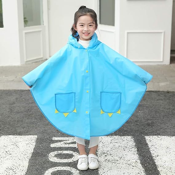 Amazon Co Jp レインウェアレディース 子供のレインコート恐竜の形の幼稚園クロークレインウェアポンチョ防水キッズ学生レインコートユニセックス 服 ファッション小物
