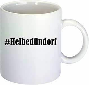 taza para café #Helbedündorf Hashtag Raute Cerámica Altura 9.5 cm