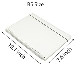 Yansanido Spiral Notebook, 2 Pcs 10.1 Inch x 7.6