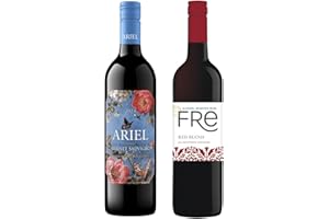 SAWTOOTH Non Alcoholic Wine 2 Pack Ariel Cabernet Sauvignon and Fre Red Blend Business & Holiday Gift Ideas Sampler Pack
