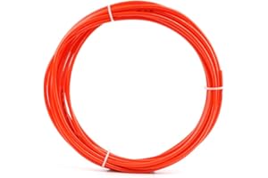SNS Pneumatic Od 1/4" 10 Meters Orange Color PU Pneumatic Air Tubing Pipe Hose for Air line or Fluid Transfer