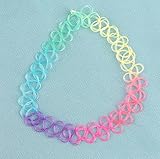 PERFORMA Colorful Vintage Stretch Tattoo Choker Necklace Retro Gothic Punk