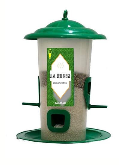 Bird Feeder for All Type of Birds Qty No-1. Garden Bird Balcony Best Return Gift for Kids recycles All Weather Wood attracts Variety of Birds