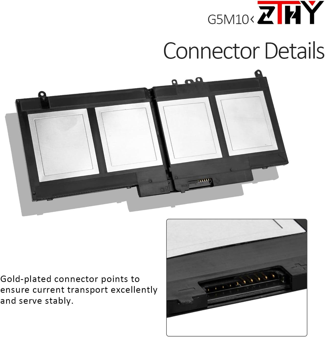 Zthy 51wh G5m10 Laptop Battery Compatibale With Dell Latitude 14 E5450 Latitude 15 E5550 Notebook 8v5gx R9xm9 Wyjc2 1ky05 7 4v 4cell Batteries Laptop Accessories