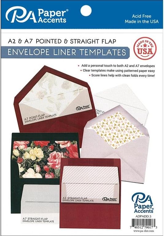 Paper Accents Envelope Liner Templates