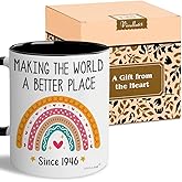 Vivulla68 80th Birthday Gifts For Women Men, Best Gifts For 80 Year Old Woman, 1946 Birthday Gift For Women, 80 Year Old Gift for Woman Man, 1946 Coffee Mug, 80th Bday Coffee Cups 11Oz