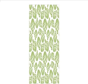 Decorative Privacy Window Film/Sketch of Super Food Vegetables in Hand Drawn Style Nutritious Food Artwork Decorative/No-Glue Self Static Cling for Home Bedroom Bathroom Kitchen Office Decor Apple Gre