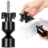 Kingdder 2 Pcs 1" Aluminum Two Hole Pins with Quick Knobs | 2 Hole Alignment Pins for 0.35" to 1.25" Diameter Holes, Pipefitter Tool and Accessories for Quick Pipe Installation, Black
