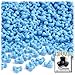 The Crafts Outlet 1,000pc Plastic, Opaque, Tri Beads, 10mm, Multi Mix