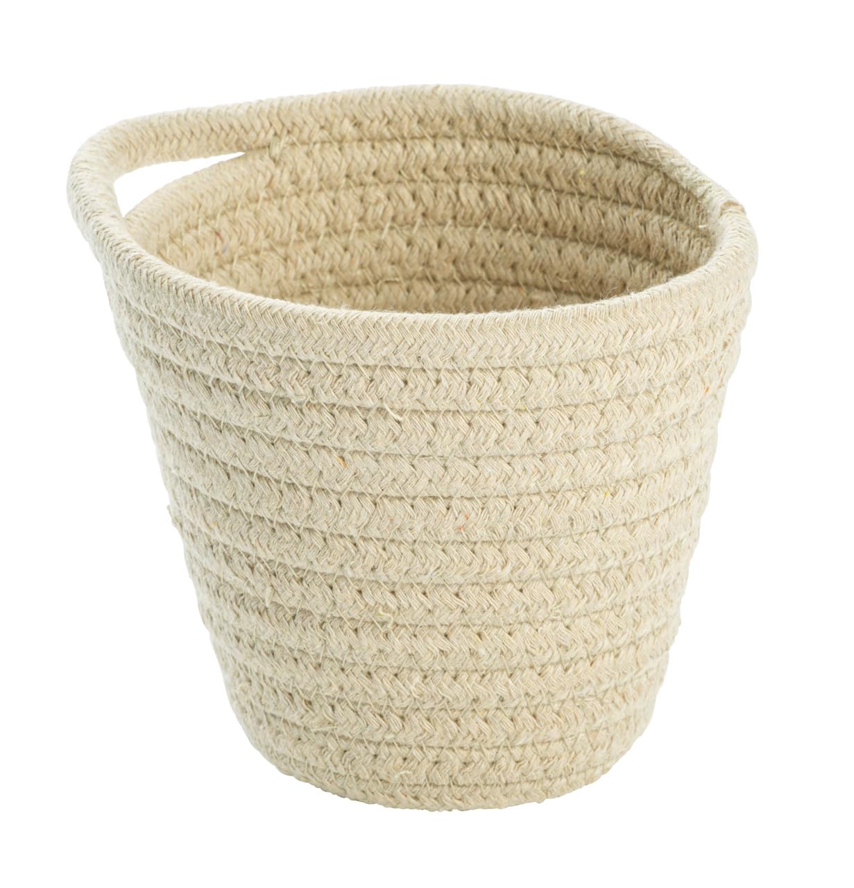 Wenko Soria Modern Storage Basket for Bathrooms, Guest Toilet and Home, Beige, 12.5 x 12 x 14.5 cm