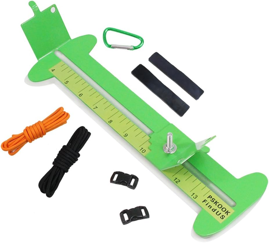SURVIVAL KOOK Paracord Jig Bracelet Maker Paracord Tool Kit Adjustable Length Metal Weaving DIY Craft Maker Tool 4" to 13 Solid Steel Accessories