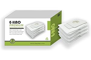 E-HAO 3 Pack Vacuum Bags Compatible for iRobot Roomba - i & s & j Serie, Replacement Dust bag for iRobot Roomba j6+/j7+/j8+/i1+/i2+/i3+/i4+/i5+/i6+/i7+/i8+/s9+ Automatic Dirt Disposal bags