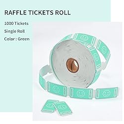 L LIKED Smile Raffle Tickets Single Roll Each
