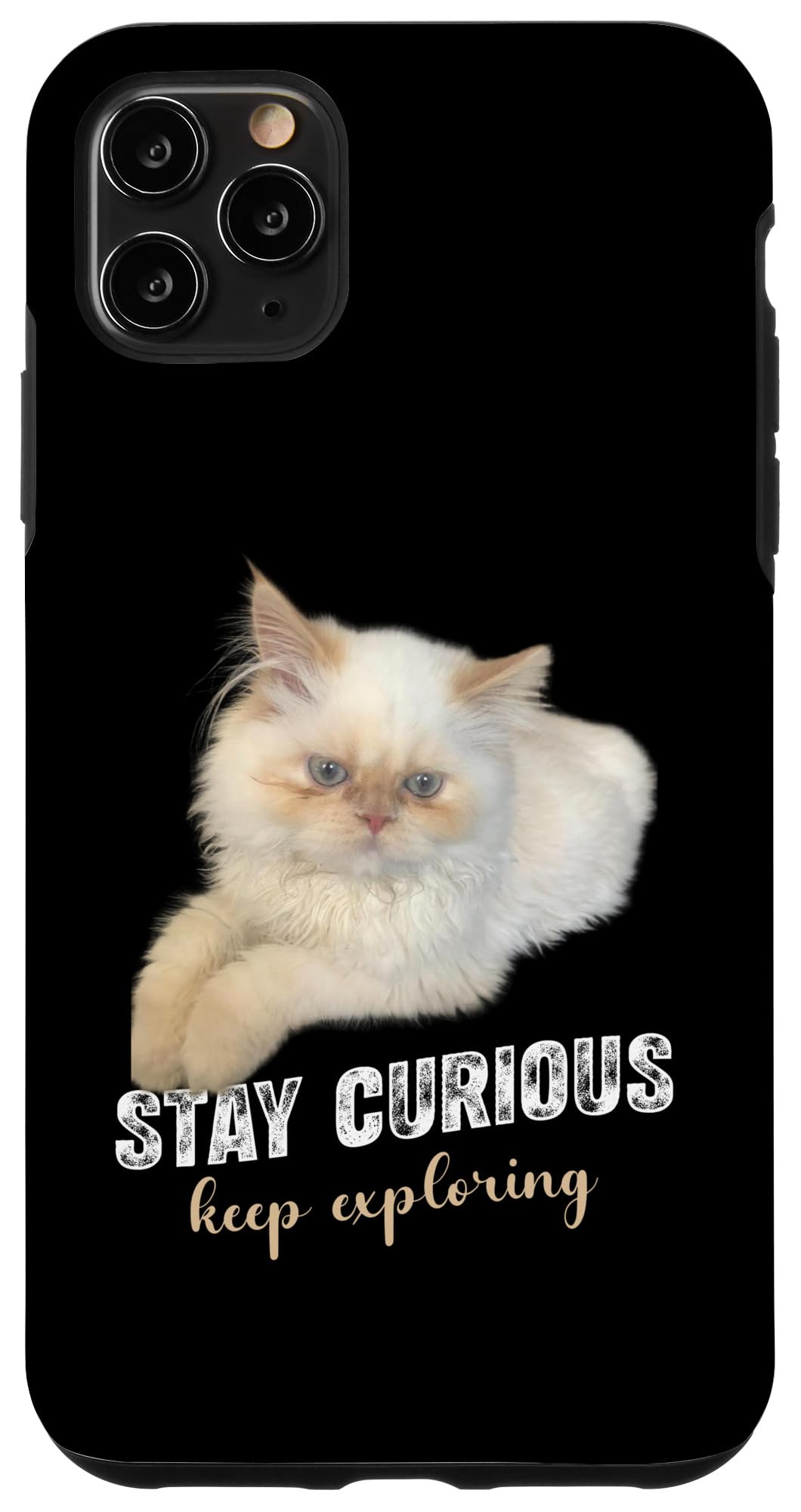 iPhone 11 Pro Max Trending Latest tee Stay Curious, Keep Exploring Cats Lovers Case