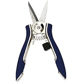 Dramm ColorPoint Stainless Steel Compact Garden Pruning Shears, Hand Pruner, Garden Clippers, with Heavy Duty Blade and Easy grip Handle, Blue