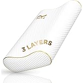 Memory Foam Pillow, King Cervical Pillow for Neck Pain, Contour Pillow, Neck and Shoulder Pain, Side Sleeper, Back and Stomach Sleeper