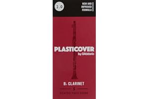Rico Plasticover Bb Clarinet Reeds, Strength 2.0, 5-pack