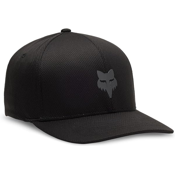 Fox Racing Turnouts Mesh Flexfit Schirmmütze – Schwarz, Verstellbare Passform