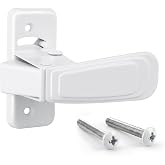 Screen Door Latch Replacement Kit, for Non-spring Loaded Strike, White | Screen Door Latch Replacement, Easy Installation, Screen Door Repair Accessory. Does Not Include The Exterior Handle