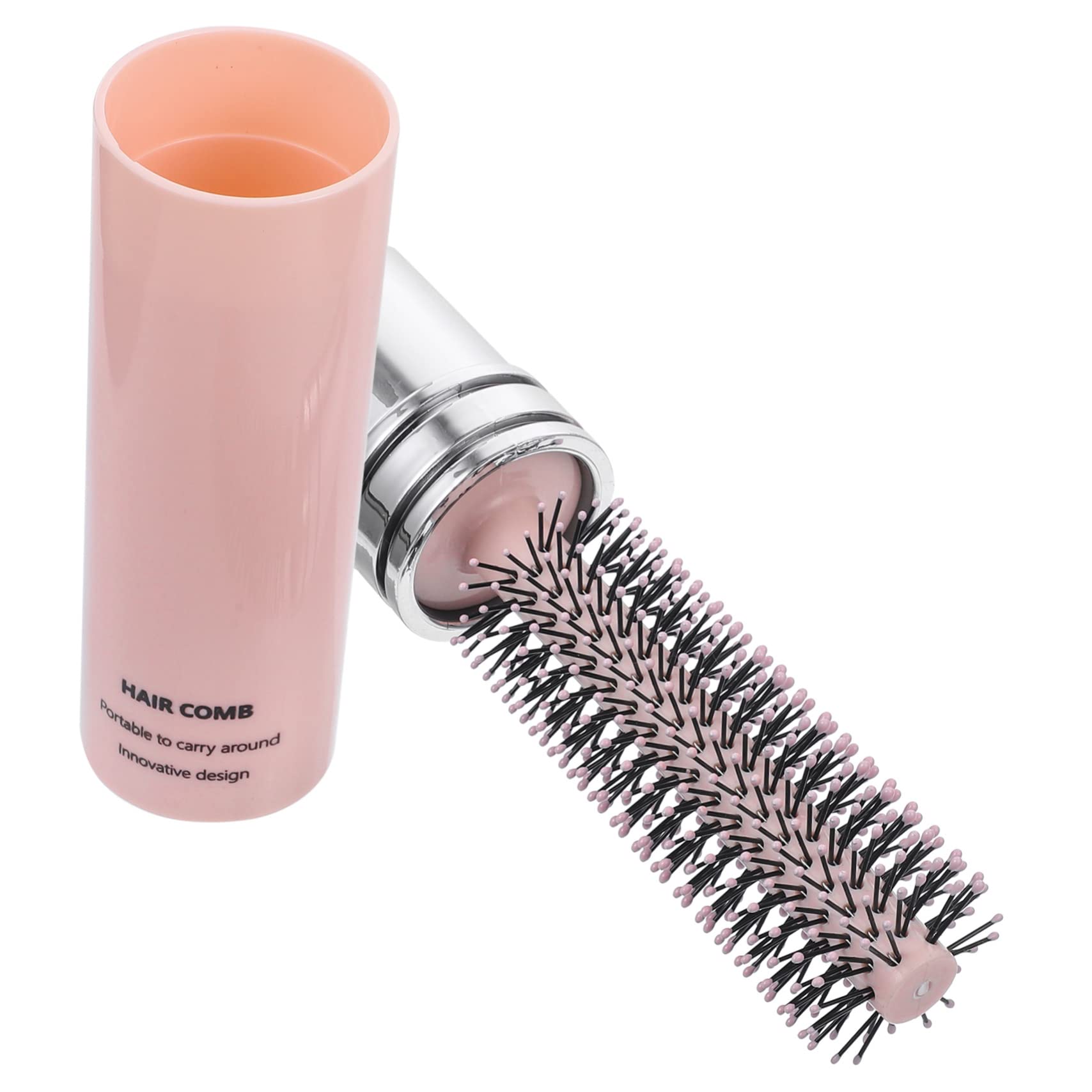 COLLBATH Retractable Hair Brush Portable Curling Roll Brush for Women Anti-Static Detangle Hair Styling Blow Dry Lightweight Travel Hairbrush