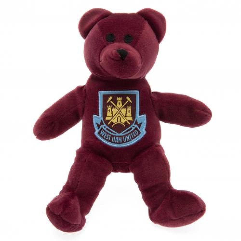 West Ham United FC Official Football Gift Mini Bear - A Great Christmas/Birthday Gift Idea For Men And Boys