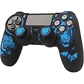 RALAN Tiger HeadDesign Controller Skin Cover with 2 Thumb Grips Compatible with PS4/Playstation 4 Slim/Pro Controller