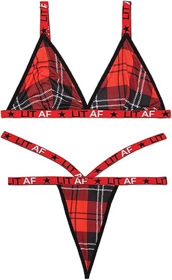 plaid bralette