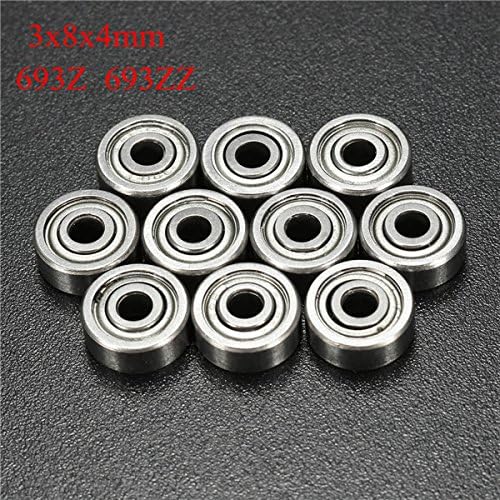 EsportsMJJ 10pcs 693ZZ 3x8x4mm Ball Bearings Miniature Double Shielded Ball Bearings - Image 4