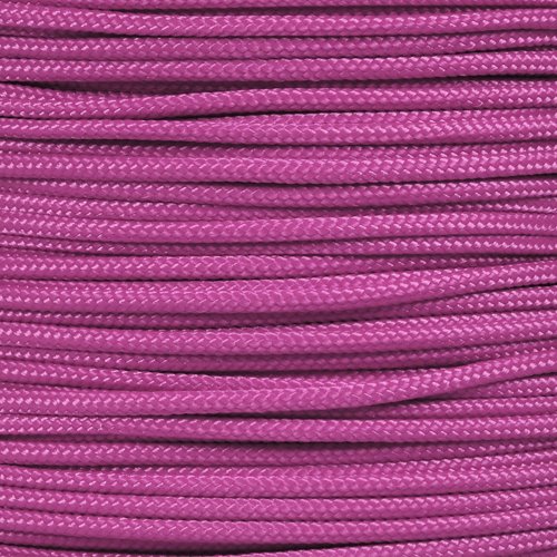 PARACORD PLANET 10, 25, 50, and 100 Foot Hanks of 425 Paracord (3mm) - Made of 100% Nylon for Tactical, Crafting, Survival, General Use, and Much More (Fuchsia, 100 Feet) — image 1