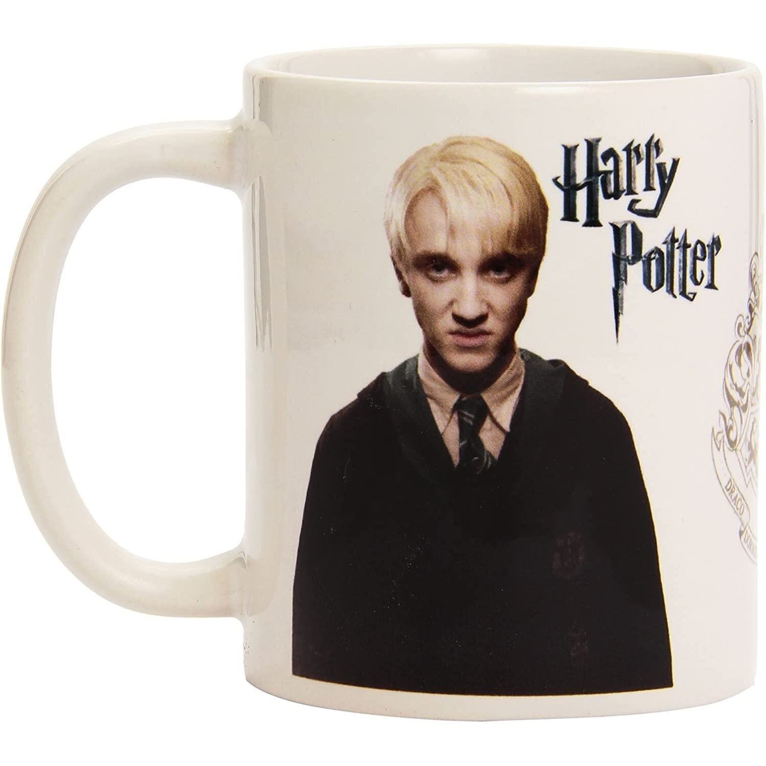 Pyramid International Harry Potter Ceramic Mug with Photograph of Draco Malfoy and Hogwarts Crest in Presentation Box - Official Merchandise