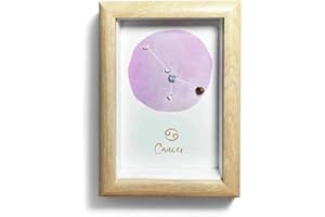 GENERIC Cancer Crystals Gift, Zodiac Sign Decor Gifts, Natural Crystal Zodiac Painting for Wall Art, Home Decor, Valentine's Day gift, Birthday Gift for Women, Friend, Bed Room, Living Room