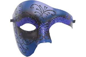 Coolwife Masquerade Mask Vintage Phantom Of The Opera One Eyed Half Face Costume