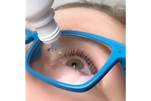 EASY EYE DROPS Eye Drop Aid for Bottles, Pipettes, and Vials | Eye Drop Guide for Seniors and Elderly, Eye Drop Dispenser, Eye Drop Applicator, Eye Drop Helper, Eye Drop Glasses (Glasses Only)