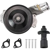 YINAVAGAD LR097165 Water Pump &amp; Outlet Pipe Kit for Jaguar F-Pace F-Type XE XF XJ XJR XK XKR 3.0L V6 5.0L V8 2010-2019, for Land Rover Discovery LR4 Range Rover Sport Velar 3.0L V6 5.0L V8 2010-2019